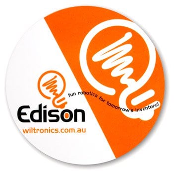 Edison & Wiltronics Round Achievement Sticker