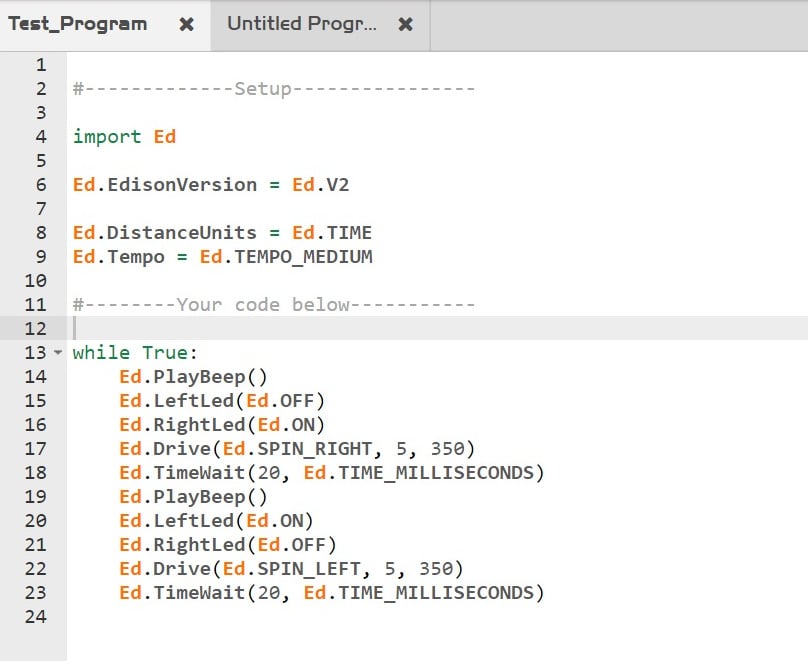 EdPy Example Program