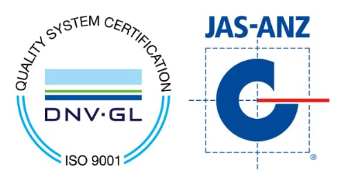 DNV GL ISO 9001 & JAS ANZ Logos