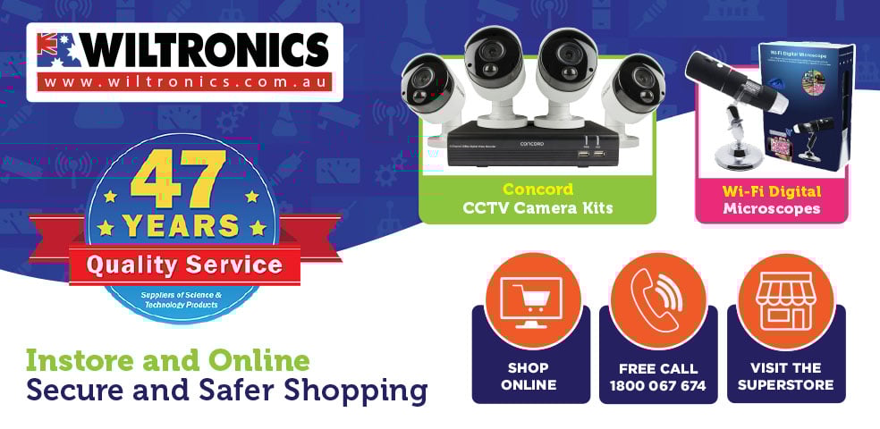 Shop online, free call 1800 067 674 or visit in store. Concord CCTV Camera Kits and Wi-Fi Digital Microscopes available.