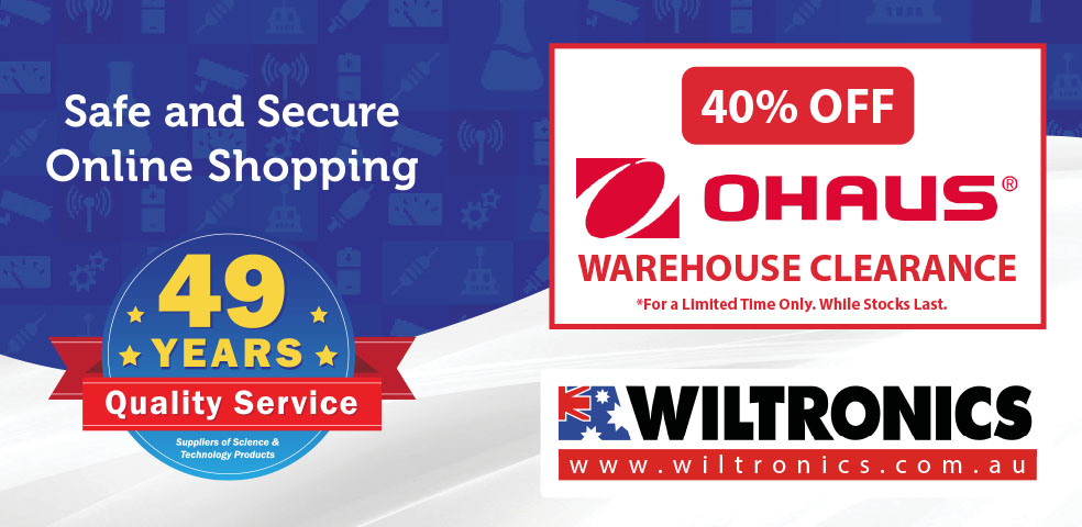 Wiltronics Ohaus Clearance, 40% Off. Limited time only. While stocks last.