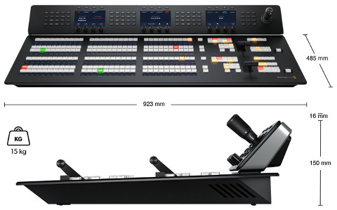 ATEM 2 M/E Advanced Panel 30 Dimensions