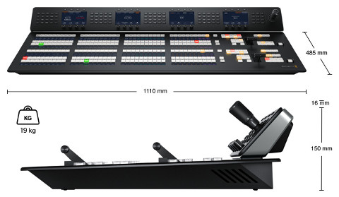 ATEM 2 M/E Advanced Panel 40 Dimensions