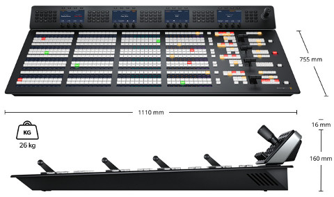 ATEM 4 M/E Advanced Panel 40 Dimensions