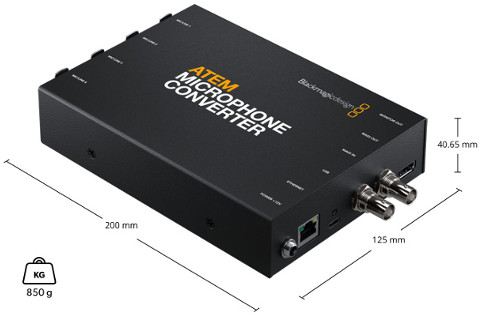 ATEM Microphone Converter Dimensions