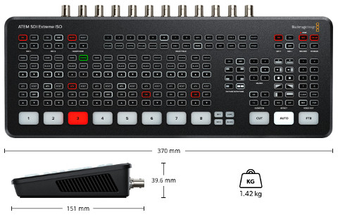 ATEM SDI Extreme ISO Dimensions