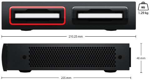 Blackmagic Cloud Dock 2 - Dimensions