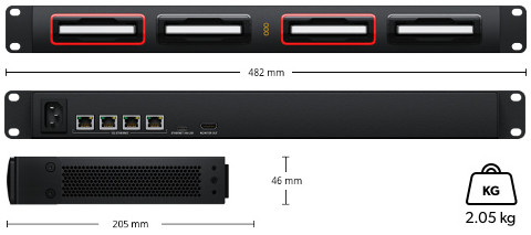 Blackmagic Cloud Dock 4 - Dimensions