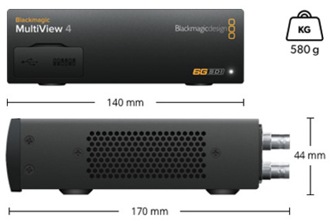 Blackmagic MultiView 4 Dimensions