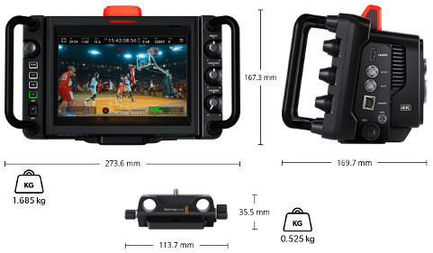Blackmagic Studio Camera 4K Pro G2 Dimensions