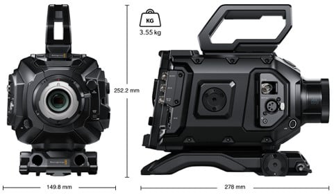 Blackmagic URSA Broadcast G2 - Dimensions