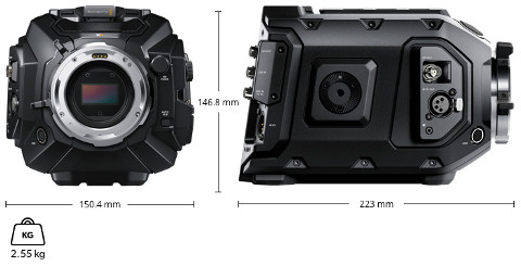 Blackmagic URSA Mini Pro 12K OLPF - Dimensions