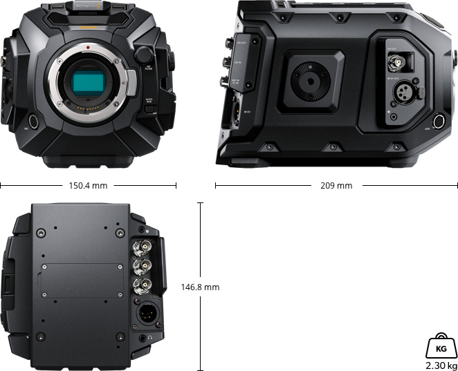 Blackmagic URSA Mini Pro 4.6K G2 Dimension jpg