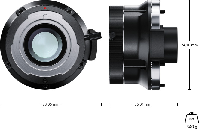 Blackmagic URSA Mini Pro B4 Mount Dimension jpg