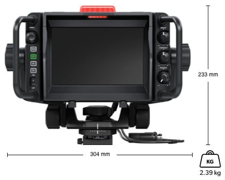 Blackmagic URSA Studio Viewfinder G2 - Dimensions