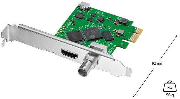 DeckLink Mini Recorder HD Dimensions