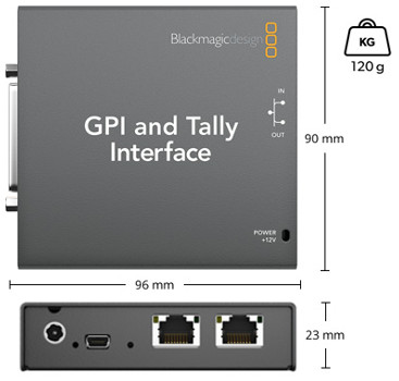 GPI and Tally Interface Dimensions