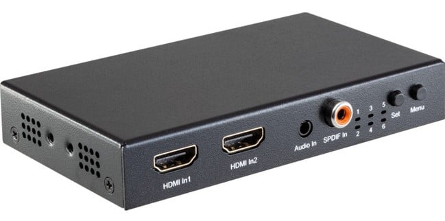 HDMI 1x2 Splitter or 2x1 Switch with Audio Extractor jpg