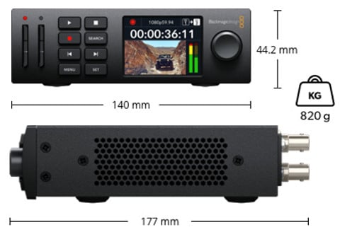 HyperDeck Studio HD Mini Dimensions