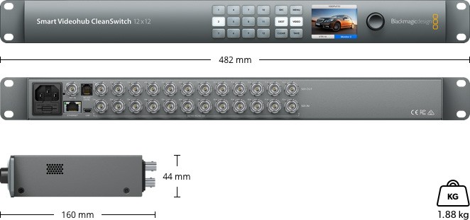 Smart Videohub CleanSwitch 12x12 jpg