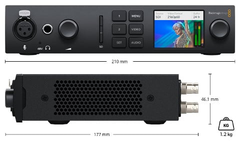 UltraStudio 4K Mini Dimensions