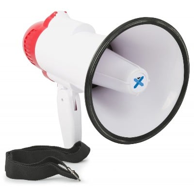 Vonyx MEG020 20W Megaphone with Siren/Record Function jpg