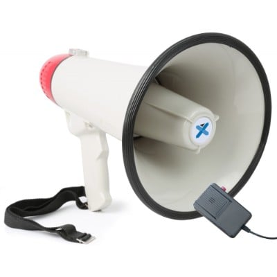 Vonyx MEG040 40W Megaphone Hand Mic. with Siren/Record Function jpg