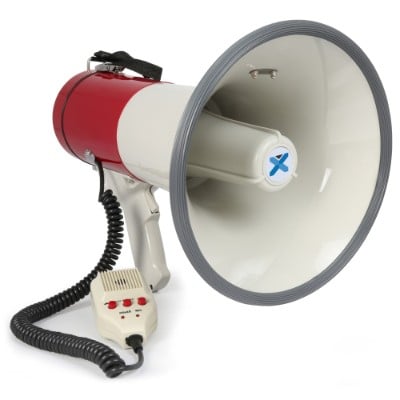 Vonyx MEG050 50W Megaphone Hand Mic. with Siren/Record Function jpg