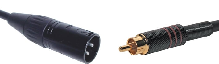 Redback XLR Cable Mal/RCA Male 1mtr