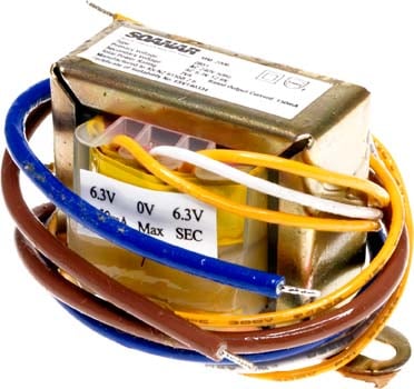 Photo of a 12.6V CT 150mA transformer.