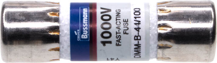 Photo of a 440mA fast acting fuse that has a 10.3mm diameter and is 38mm long.