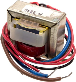 Photo of a 9V CT 150mA transformer.