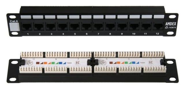 12 Port Amdex Patch Panel Cat6 jpg