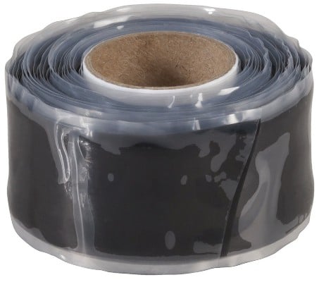 Black Self-Fusing Silicon Tape 25mm x 3m jpg