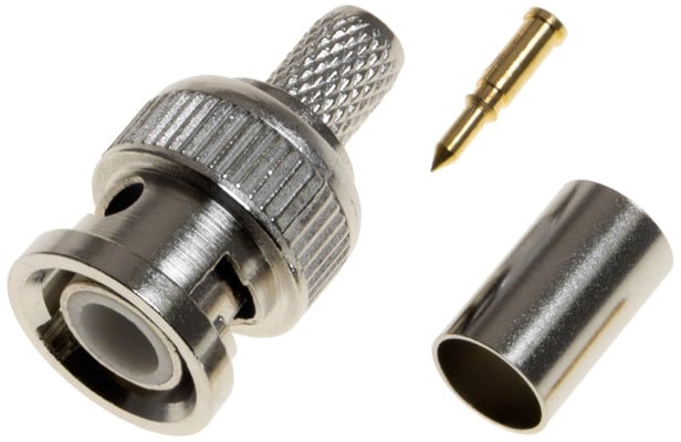 BNC Crimp Plug RG59 (Suits 0.9mm Pin)
