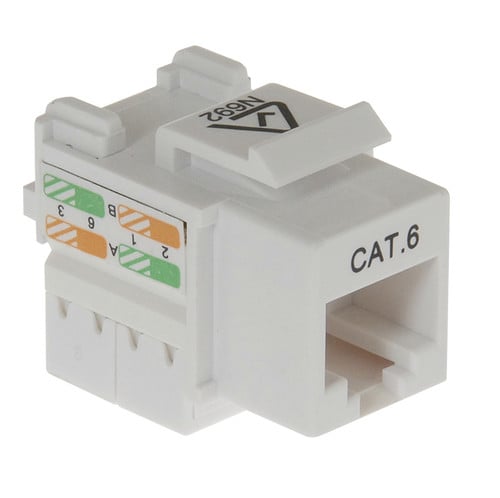 RJ45 Cat 6 Keystone Socket