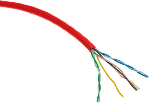 Cat5e Solid Core Network Cable - Red