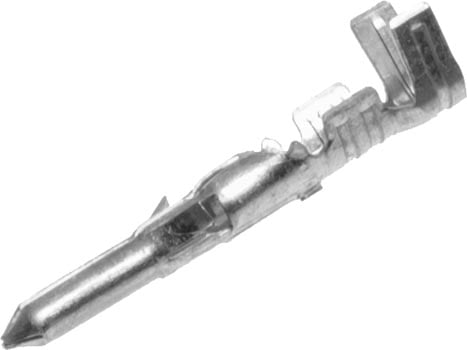 Photo of a 1.6mm diameter crimp pin.