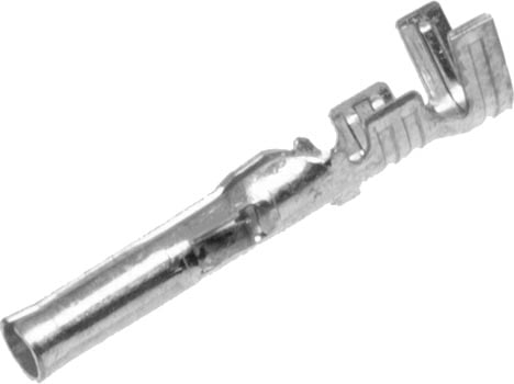 Photo of a 1.6mm diameter crimp socket.