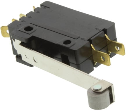 E19-00K Microswitch DPDT with Roller Lever