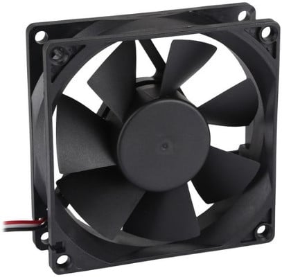 Fan 80x25mm 12VDC CB 3 Wire Low Noise