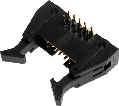 Photo of a 3000-10PR 10 pin right-angle FRC header.