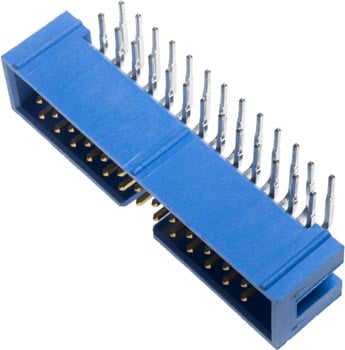 Photo of a 3000-26PI 26 pin right-angle FRC header.