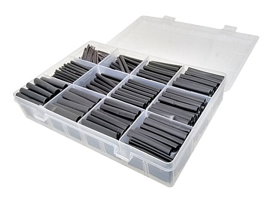 Black Heatshrink Tubing 580pcs