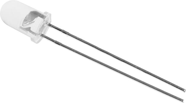 Photo of an infrared LED emitter.