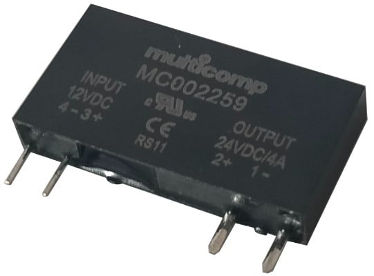 MC002259 Solid State Relay PCB 28VDC 4AMP Max. 12VDC Control jpg