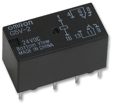 Omron G5V-2 24VDC Micro DPDT PCB Relay
