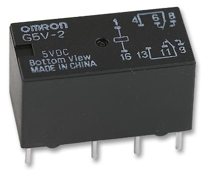 Omron G5V-2 5VDC Micro DPDT PCB Relay