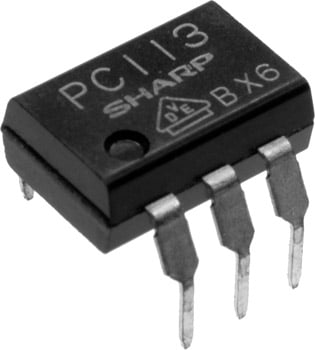 Photo of a PC113 sharp opto coupler.