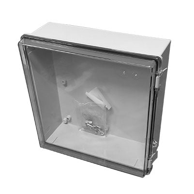 Plastic Enclosure Hinged - ABS Body with Clear PC Cover